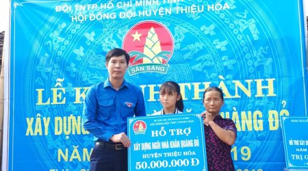 Hội đồng Đội tỉnh Thanh Hóa tổ chức Lễ khánh thành và bàn giao Ngôi nhà Khăn quàng Đỏ tại huyện Thiệu Hóa