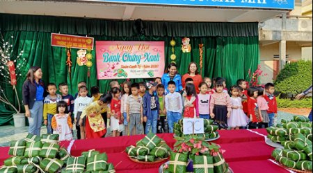 Thọ Xuân: Sôi nổi tổ chức Ngày hội “Bánh chưng xanh” và các hoạt động chăm lo cho thiếu niên, nhi đồng có hoàn cảnh khó khăn nhân dịp tết Nguyên đán