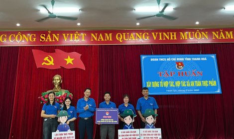 HỘI NGHỊ TẬP HUẤN XÂY DỰNG TỔ HỢP TÁC, HỢP TÁC XÃ AN TOÀN THỰC PHẨM CHO ĐOÀN VIÊN THANH NIÊN HUYỆN THIỆU HÓA, VĨNH LỘC, TRIỆU SƠN