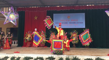 Hội đồng đội huyện Cẩm Thủy: tổ chức ngày hội điểm "Thiếu nhi vui khỏe - Tiến bước lên Đoàn"