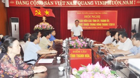 Hội nghị trực tuyến báo cáo viên toàn quốc tháng 7-2019
