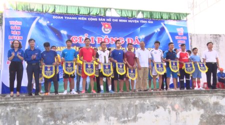 Huyện đoàn Tĩnh Gia: Tổ chức giải bóng đá thanh niên lần thứ 1, năm 2018
