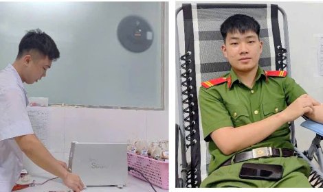 Cán bộ, chiến sĩ Trại tạm giam Công an tỉnh lan tỏa nghĩa cử cao đẹp hiến máu cứu người