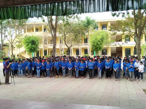 ĐVTN tham gia Lễ ph&aacute;t động.jpg