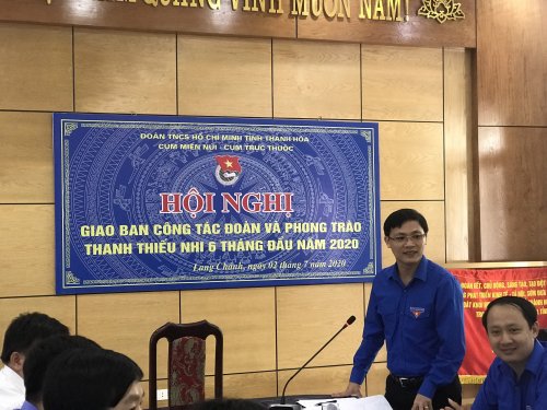 Đồng ch&iacute; Ho&agrave;ng Văn Thanh - Ph&oacute; B&iacute; thư Tỉnh đo&agrave;n ph&aacute;t biểu chỉ đạo Hội nghị.jpg