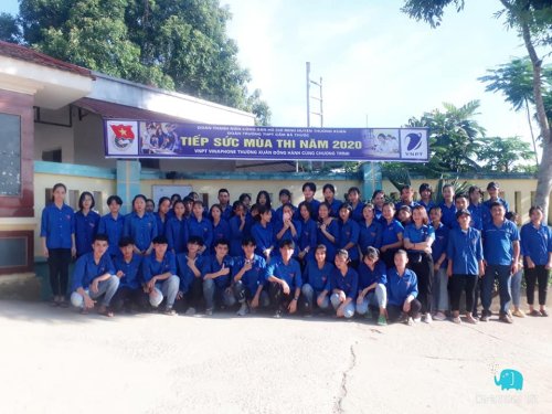 Ảnh 3_ Đội h&igrave;nh tiếp sức m&ugrave;a thi tại c&aacute;c điểm tr&acirc;n địa b&agrave;n huyện.jpg