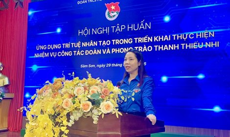 TỈNH ĐOÀN THANH HÓA TỔ CHỨC TẬP HUẤN PHÁT HUY VAI TRÒ CỦA ĐOÀN THANH NIÊN TRONG CHUYỂN ĐỔI SỐ
